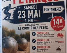 Concours de pétanque Ouvert à tous - Fontanières