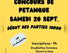 Concours de pétanque Ouvert à tous - Frangy