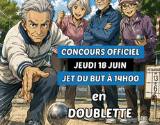 Concours en Doublette le 18 juin 2026 - GALAXIE PETANQUE AMNEVILLE