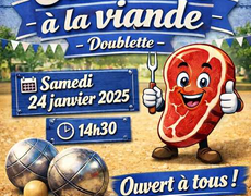 Concours en Doublette le 24 janvier 2026 - Gironde-sur-Dropt - 33190