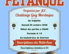 Concours en Triplette le 24 octobre 2026 - JCC