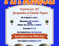 Concours en Triplette Mixte le 25 octobre 2026 - JCC