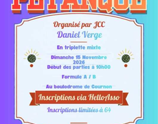 Concours de pétanque Officiel - JCC