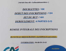Concours de pétanque Ouvert à tous - Jurques