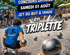 Concours en Triplette le 1 août 2026 - LA BOULE  HETTANGEOISE