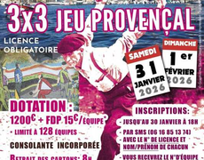 Concours en Triplette le 31 janvier 2026 - La Ciotat - 13600