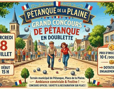 Concours en Doublette le 8 juillet 2026 - LA PLAINE