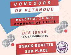 Concours de pétanque Ouvert à tous - Lapte
