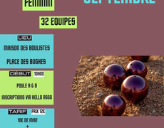 Concours de pétanque Officiel Féminin - Le Central
