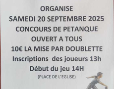 Concours de pétanque Ouvert à tous - Le Quesnoy-en-Artois