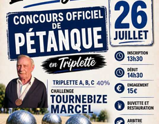 Concours en Triplette le 26 juillet 2026 - LES VIGNETTES