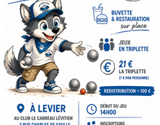 Concours en Triplette le 27 juin 2026 - Levier - 25270