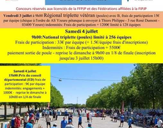 Concours de pétanque Officiel - Yzeure
