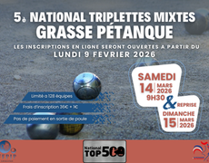 Concours de pétanque Officiel - Grasse