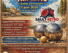 Concours de pétanque Officiel - Sault-Retro-Pétanque Club