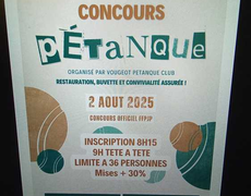 Concours de pétanque Officiel - VOUGEOT