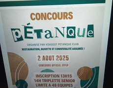 Concours de pétanque Officiel - VOUGEOT