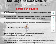 Concours de pétanque Officiel Vétéran - A.S.P.T.T.