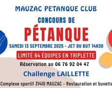 Concours de pétanque Officiel - MAUZAC
