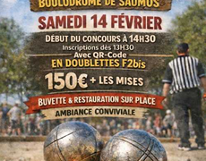 Concours de pétanque Officiel - Boule Saumossoise