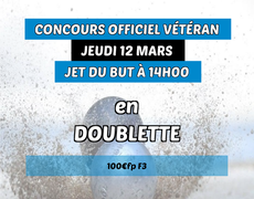 Concours de pétanque Officiel Vétéran - Petanque Martillacaise