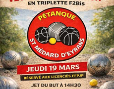 Concours de pétanque Officiel Vétéran - Petanque St médard d'eyrans