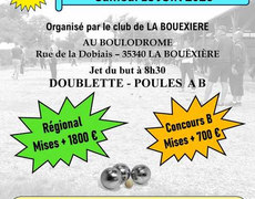 Concours de pétanque Officiel - La Bouëxière