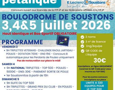 Concours de pétanque Officiel - Soustons