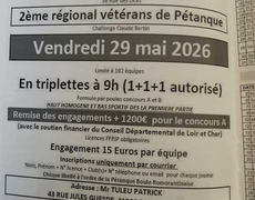 Concours de pétanque Officiel Vétéran - Romorantin