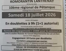 Concours de pétanque Officiel - Romorantin
