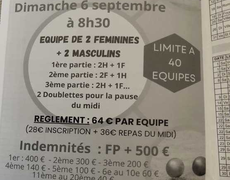 Concours de pétanque Officiel - La chaussée saint Victor