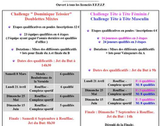 Concours de pétanque Officiel Féminin - Lieu à définir (48)