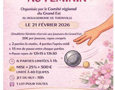 Concours de pétanque Officiel - THIONVILLE