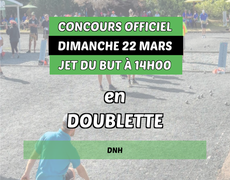 Concours de pétanque Officiel - PETANQUE GUENANGEOISE