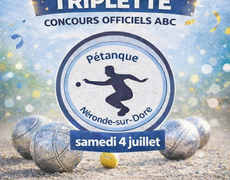 Concours en Triplette le 4 juillet 2026 - NERONDE