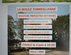 Concours de pétanque Officiel Vétéran - LA BOULE TORREILLANNE