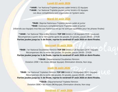 Concours de pétanque Officiel Féminin - Villemolaque