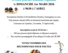 Concours de pétanque Officiel Féminin - ASB12