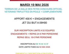 Concours de pétanque Officiel Vétéran - Bouillac