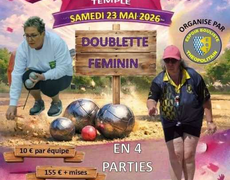 Concours de pétanque Officiel Féminin - Lavilledieu du Temple