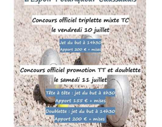 Concours de pétanque Officiel - Caussade
