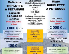 Concours de pétanque Officiel - Manosque