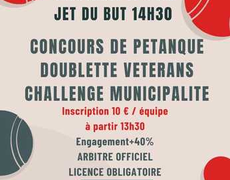 Concours en Doublette le 17 juin 2026 - MANZAT