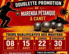 Concours en Doublette le 8 août 2026 - MARENDA PETANQUE CANET