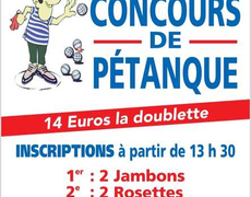 Concours en Doublette le 19 septembre 2026 - Marizy - 71220