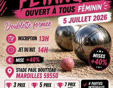 Concours en Doublette le 5 juillet 2026 - Maroilles - 59550