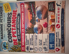 Concours en Doublette le 25 septembre 2026 - Maromme - 76150