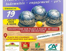 Concours de pétanque Officiel - MARTRES/MORGE