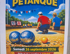 Concours en Doublette le 26 septembre 2026 - Meillonnas - 01370