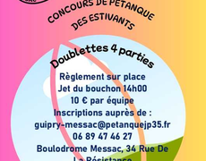 Concours en Doublette le 18 juillet 2026 - Messac - 35480